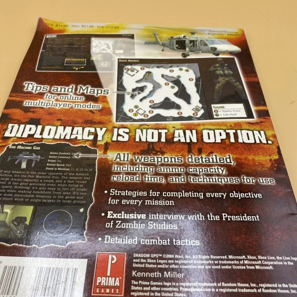 Shadow Ops Red Mercury Official Strategy Guide - Xbox -
